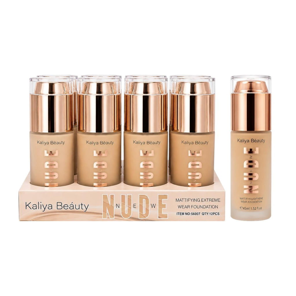 BASE LIQUIDA NEW NUDE TAPA DORADA 45ML KALIYA BEAUTY
