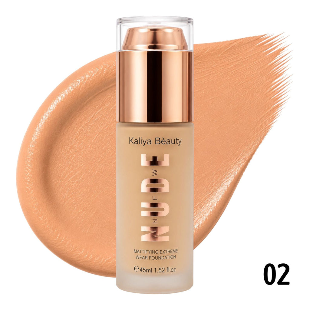 BASE LIQUIDA NEW NUDE TAPA DORADA 45ML KALIYA BEAUTY