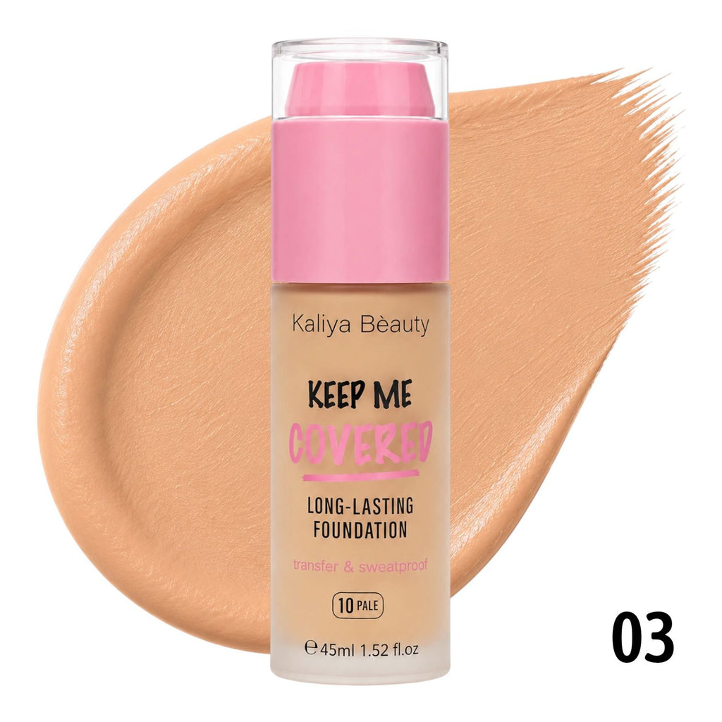 BASE LIQUIDA KEEP ME COVERED TAPA ROSADA 45ML KALIYA BEAUTY