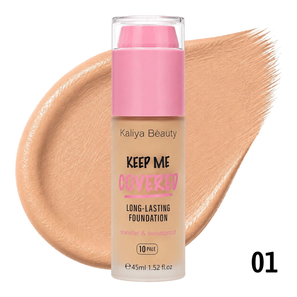 BASE LIQUIDA KEEP ME COVERED TAPA ROSADA 45ML KALIYA BEAUTY