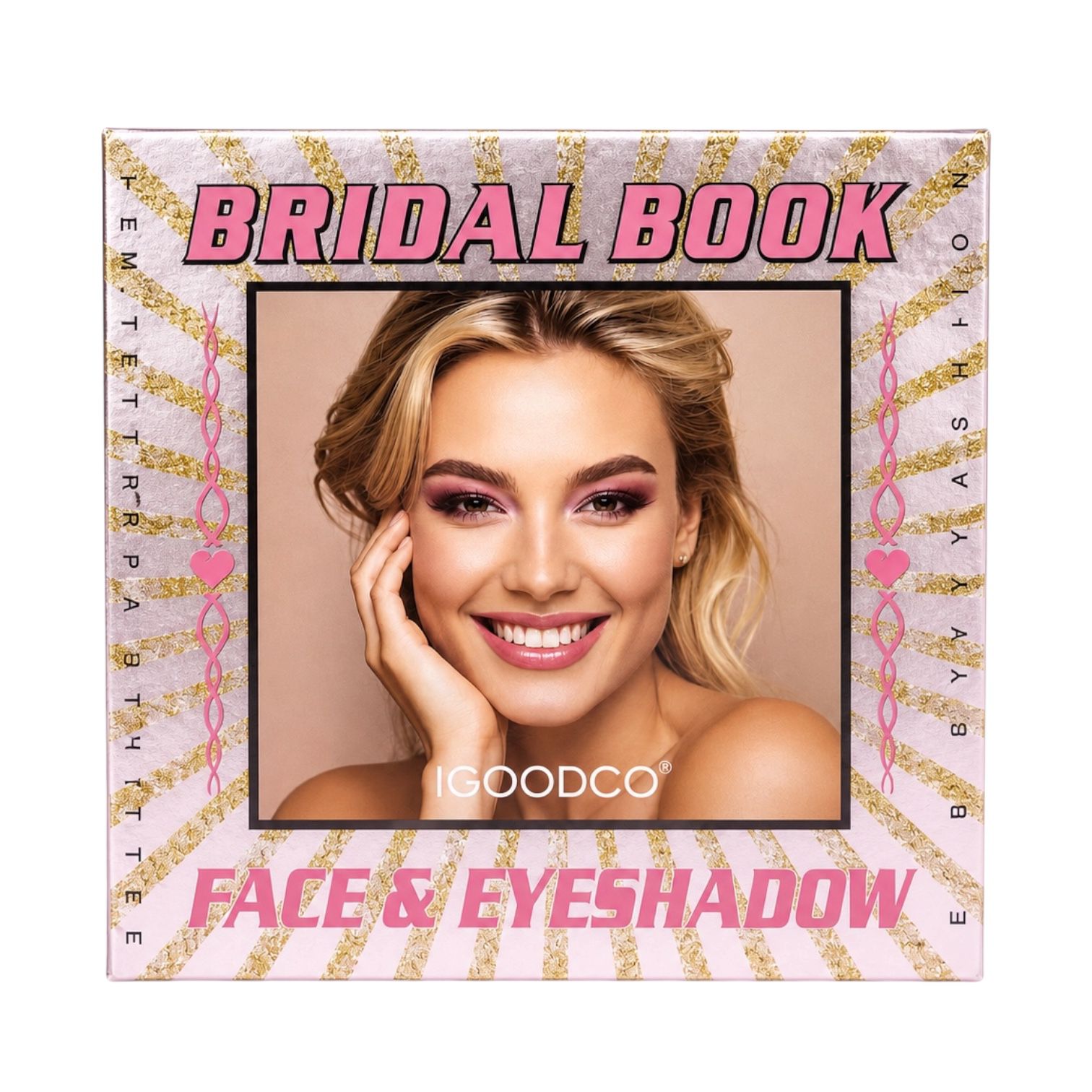 PALETA DE SOMBRAS RUBORES Y CONTORNOS BRIDAL BOOK IGOODCO