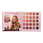 PALETA DE SOMBRAS RUBORES Y CONTORNOS BRIDAL BOOK IGOODCO
