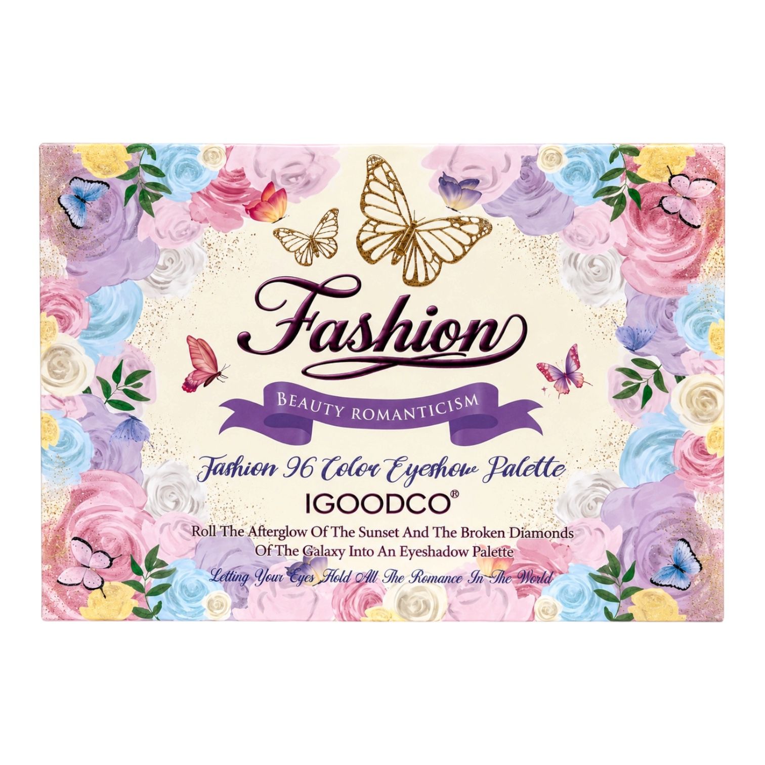 PALETA DE SOMBRAS X96 TONOS MARIPOSAS BEAUTY ROMANTICISM IGOODCO