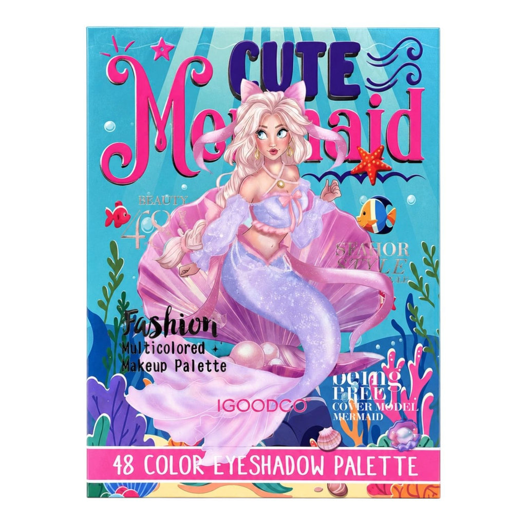 PALETA DE SOMBRAS X48 TONOS SIRENA CUTE MERMAID IGOODCO