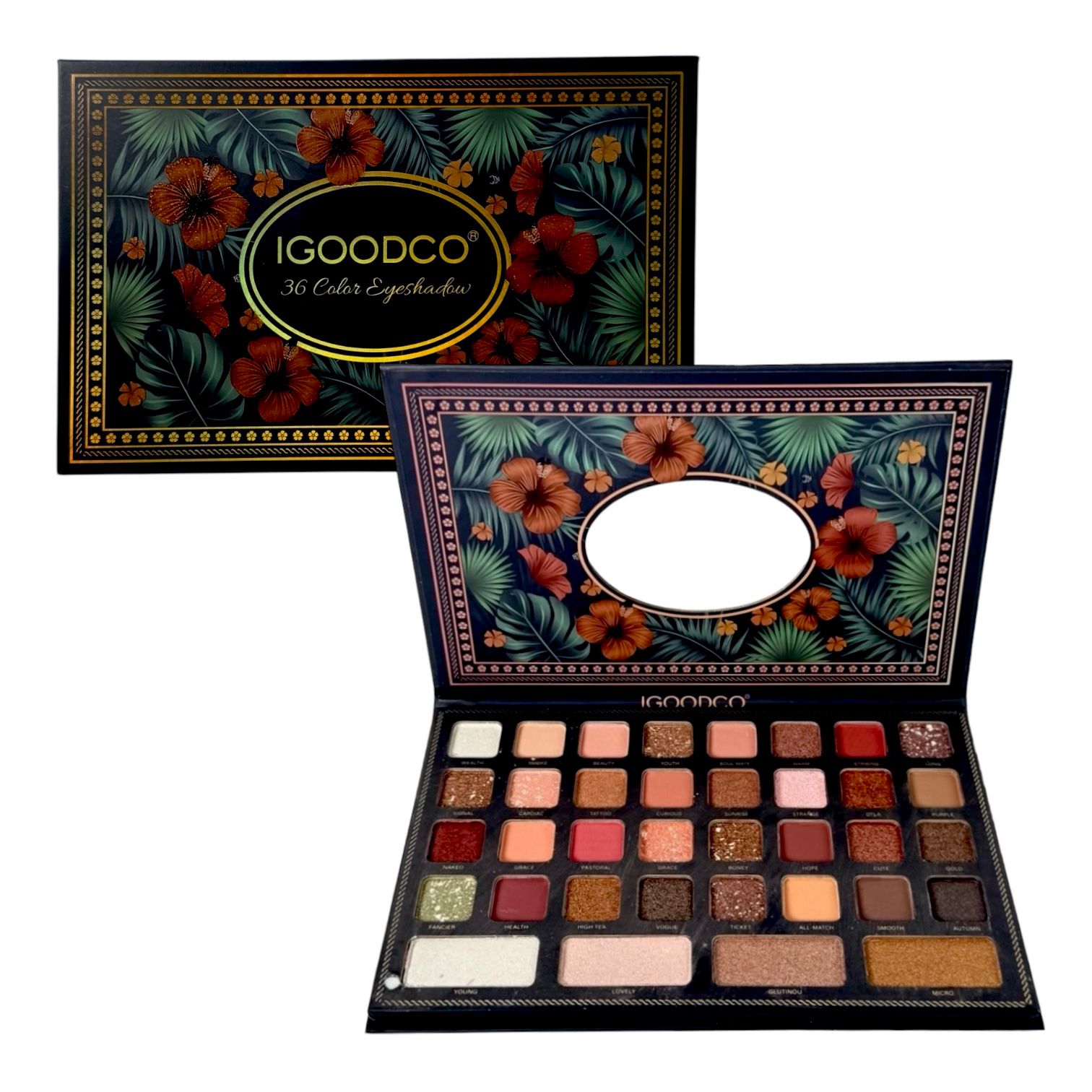 PALETA DE SOMBRAS X36 TONOS FLORES IGOODCO