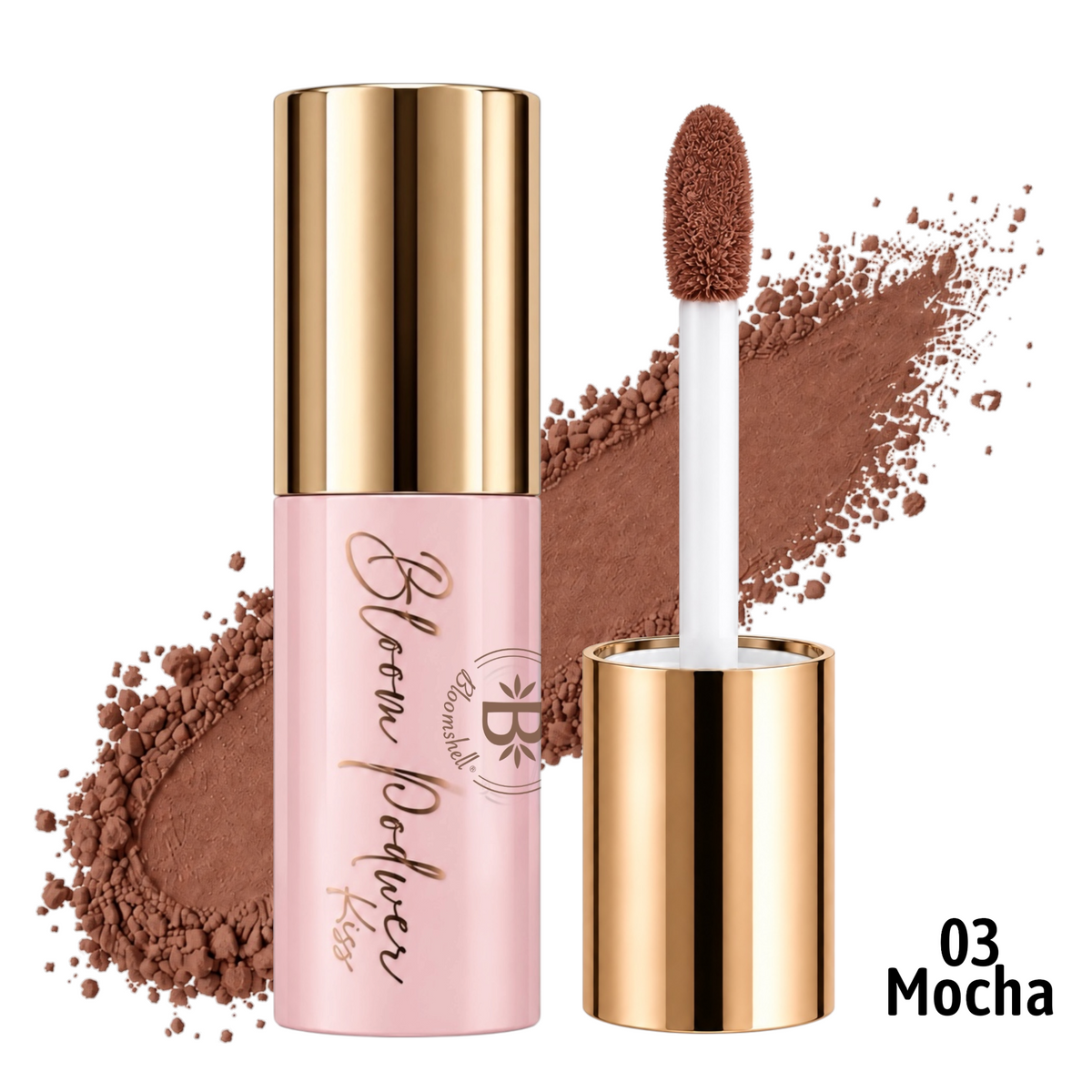 LABIAL EN POLVO BLOOM POWDER KISS TONO 03 MOCHA 3G BLOOMSHELL