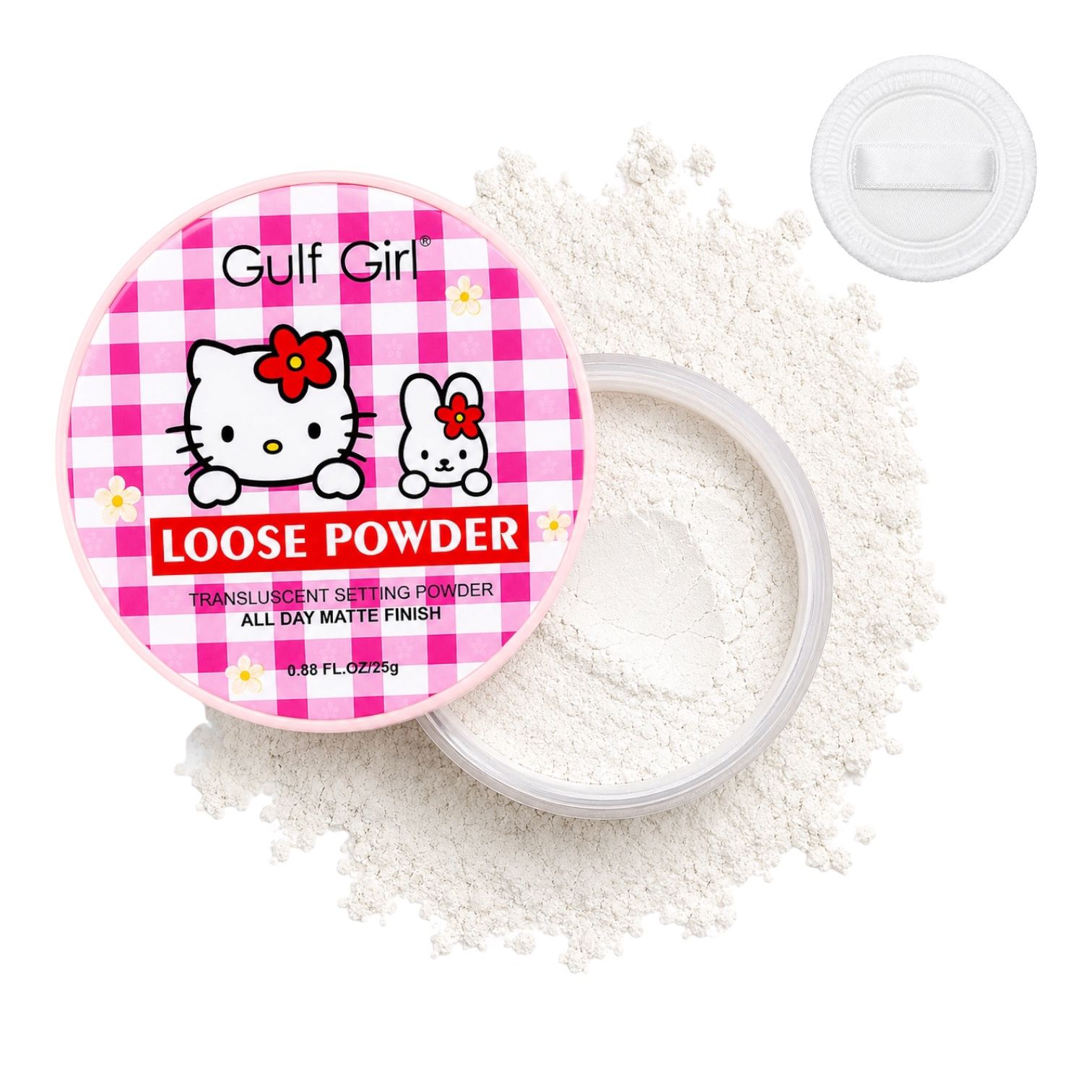 POLVO SUELTO TRASLUCIDO HELLO KITTY 25G GULF GIRL