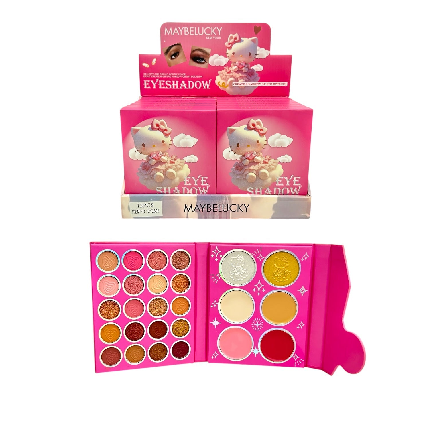SET X26 TONOS HELLO KITTY NUBES MAYBELUCKY