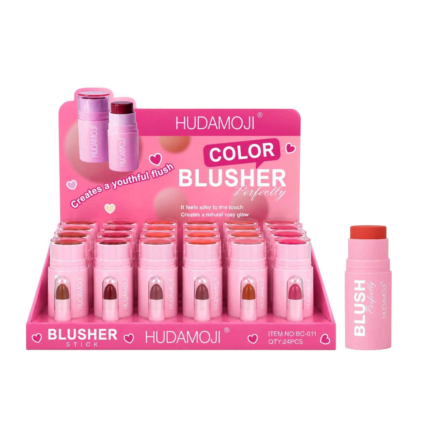 RUBOR EN BARRA BLUSH PERFECTLY HUDAMOJI