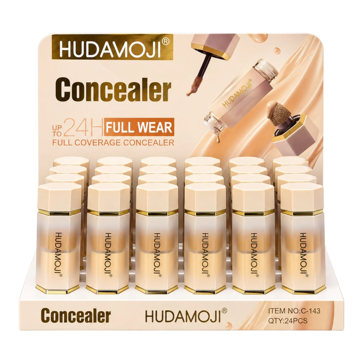 DUO CORRECTOR Y CONTORNO FULL WEAR 24H HUDAMOJI