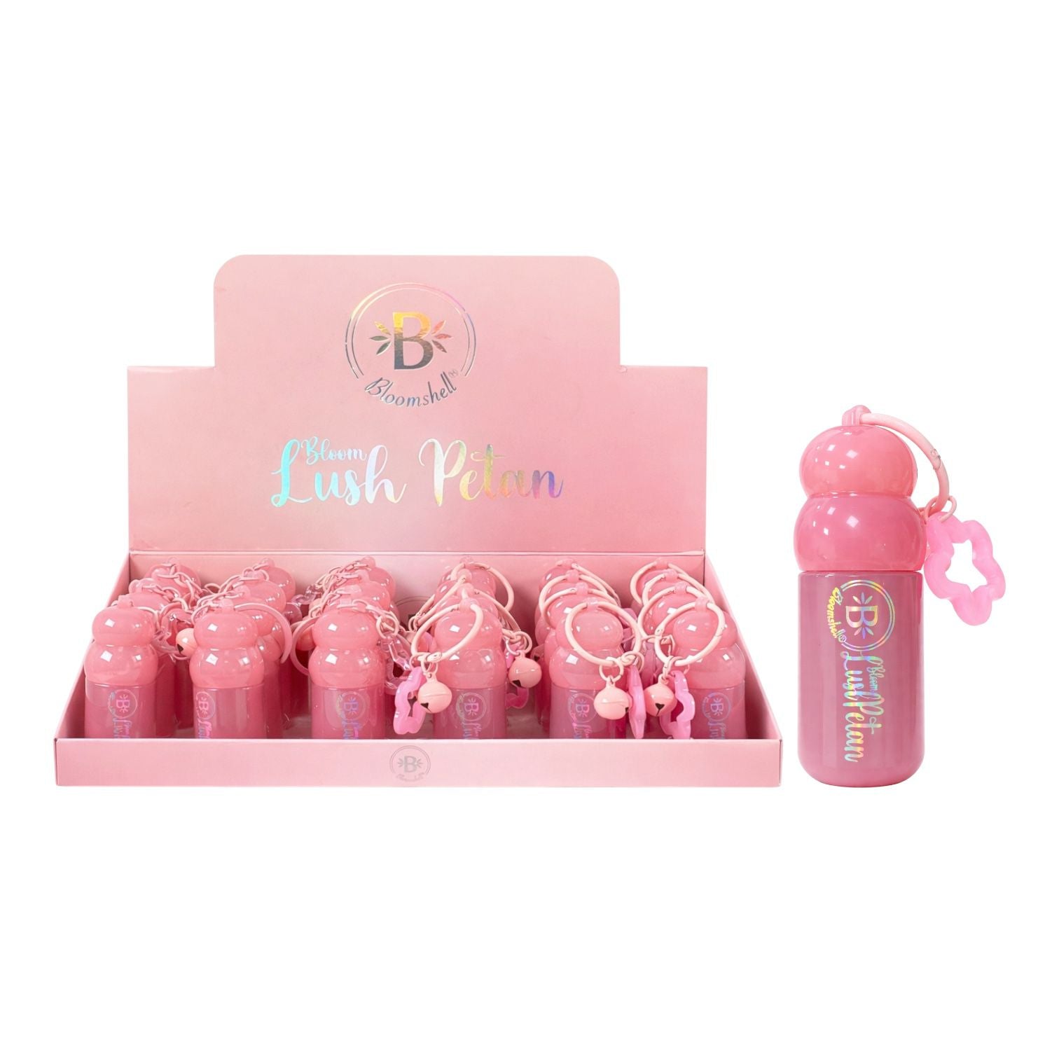 TINTA DE LABIOS BLOOM LUSH PETAN LLAVERO ESTRELLITA BLOOMSHELL