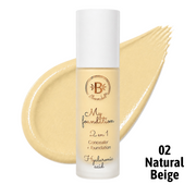 BASE LIQUIDA 2EN1 TONO 02 NATURAL BEIGE BLOOMSHELL