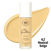 BASE LIQUIDA 2EN1 TONO 4.2 NEUTRAL BEIGE BLOOMSHELL