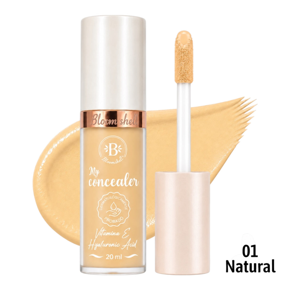 CORRECTOR LIQUIDO GRANDE TONO 01 NATURAL 20ML BLOOMSHELL