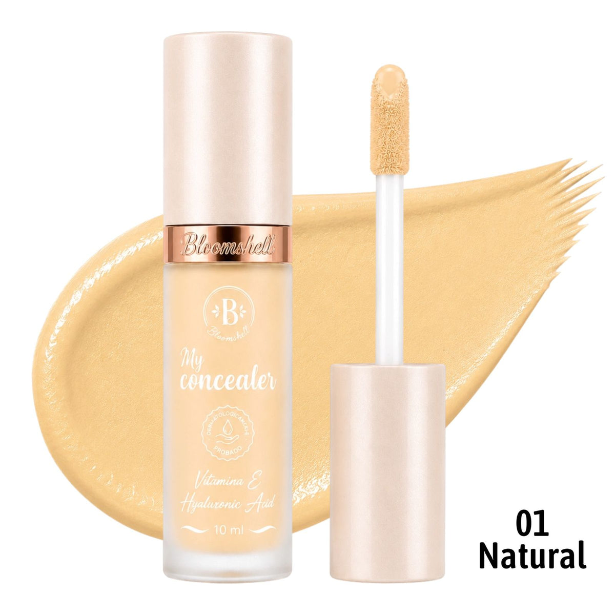 CORRECTOR LIQUIDO PEQUE TONO 01 NATURAL 10ML BLOOMSHELL