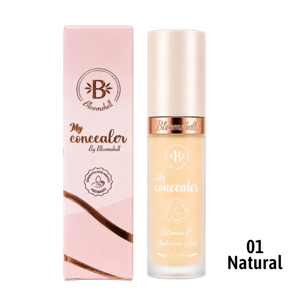 CORRECTOR LIQUIDO PEQUE TONO 01 NATURAL 10ML BLOOMSHELL