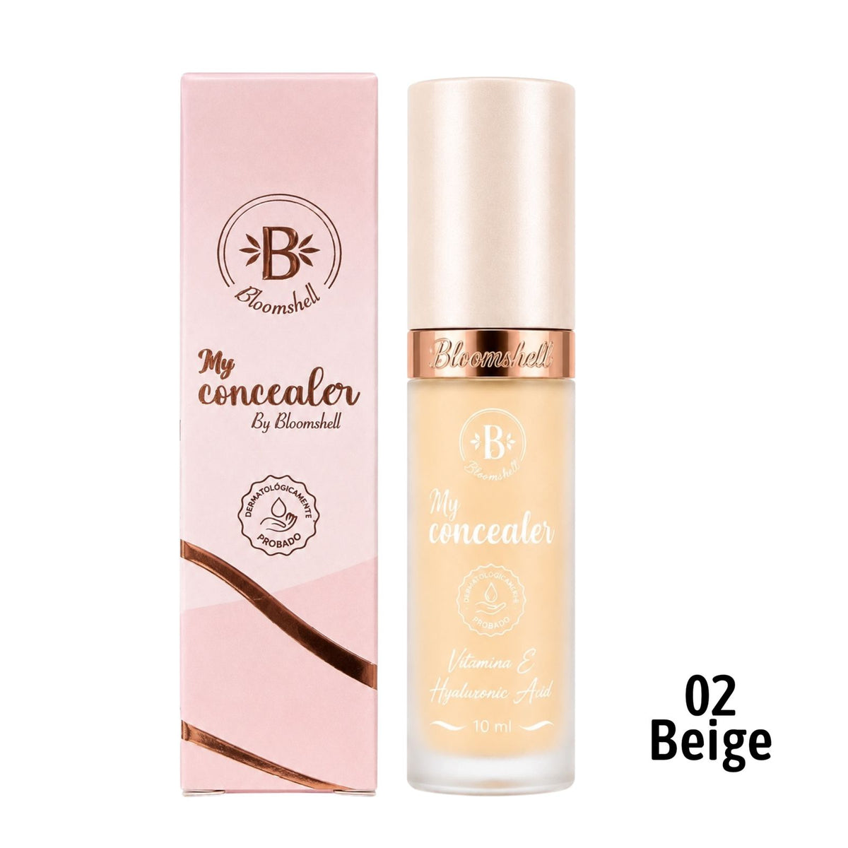 CORRECTOR LIQUIDO PEQUE TONO 02 BEIGE 10ML BLOOMSHELL