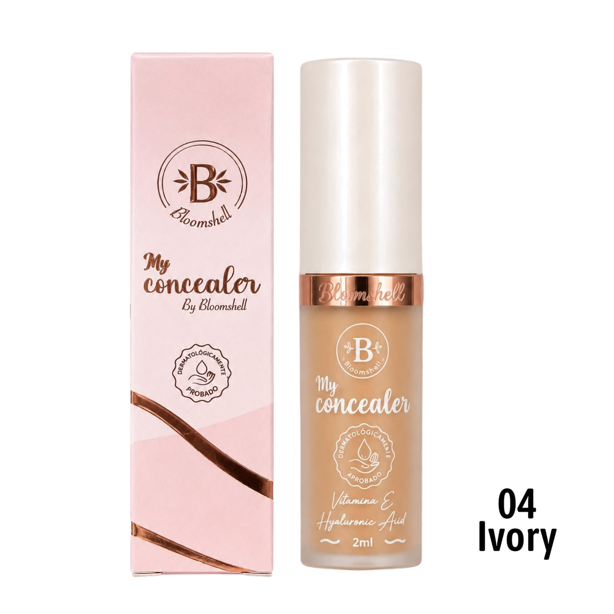 CORRECTOR LIQUIDO PEQUE TONO 04 IVORY 10ML BLOOMSHELL