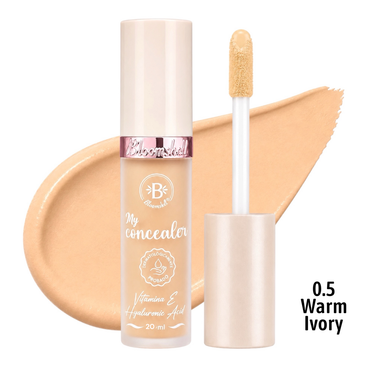 CORRECTOR LIQUIDO GRANDE TONO 0.5 WARM IVORY 20ML BLOOMSHELL