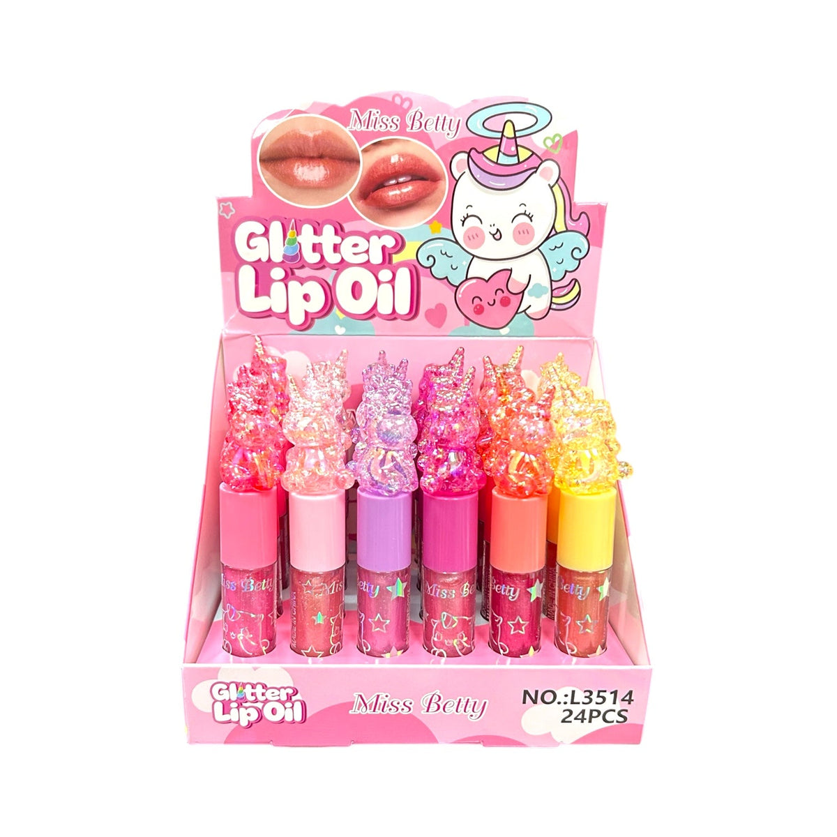 BRILLO GLOSS ESCARCHADO UNICORNIO MISS BETTY