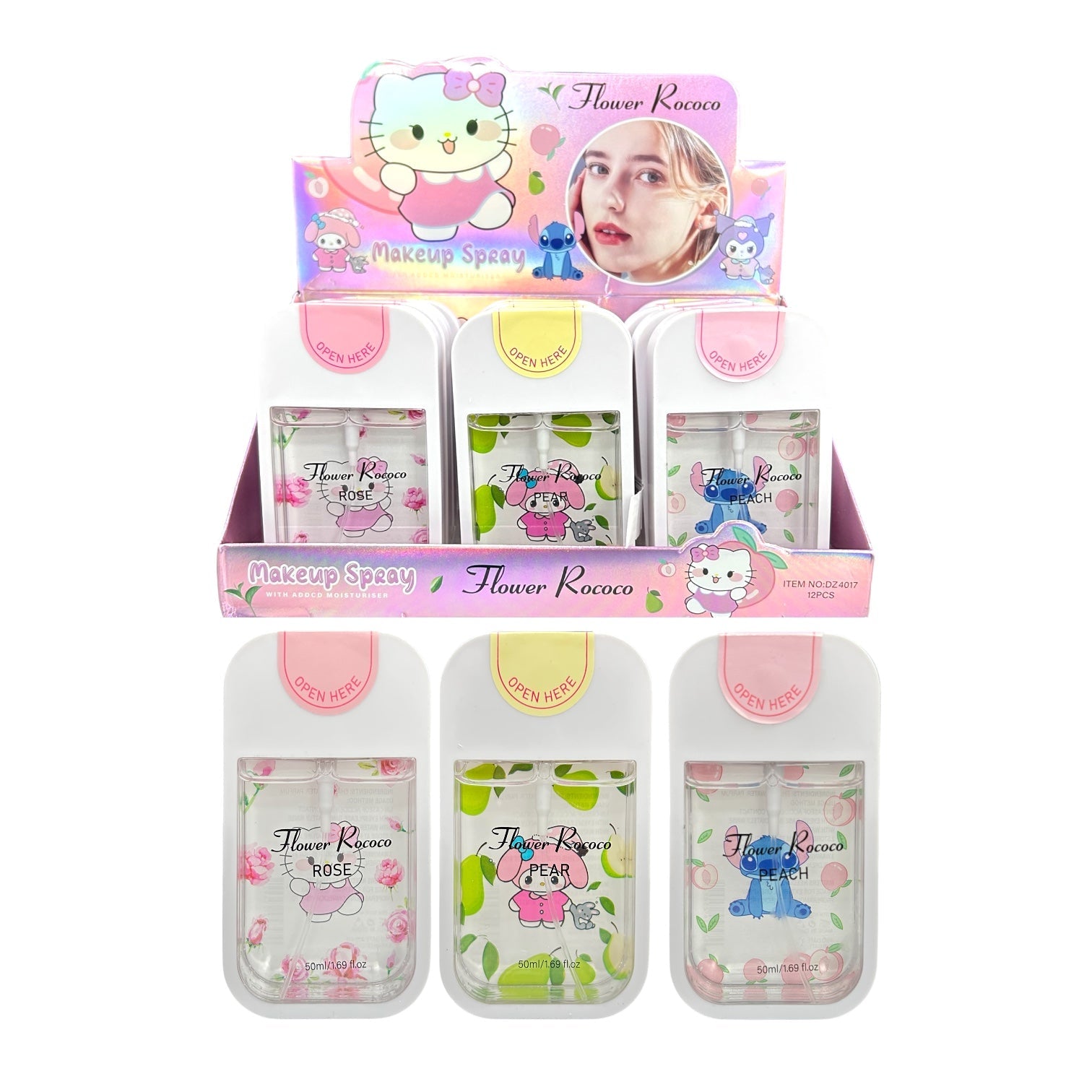 FIJADOR DE MAQUILLAJE SPRAY 50ML SANRIO STITCH FLOWER ROCOCO