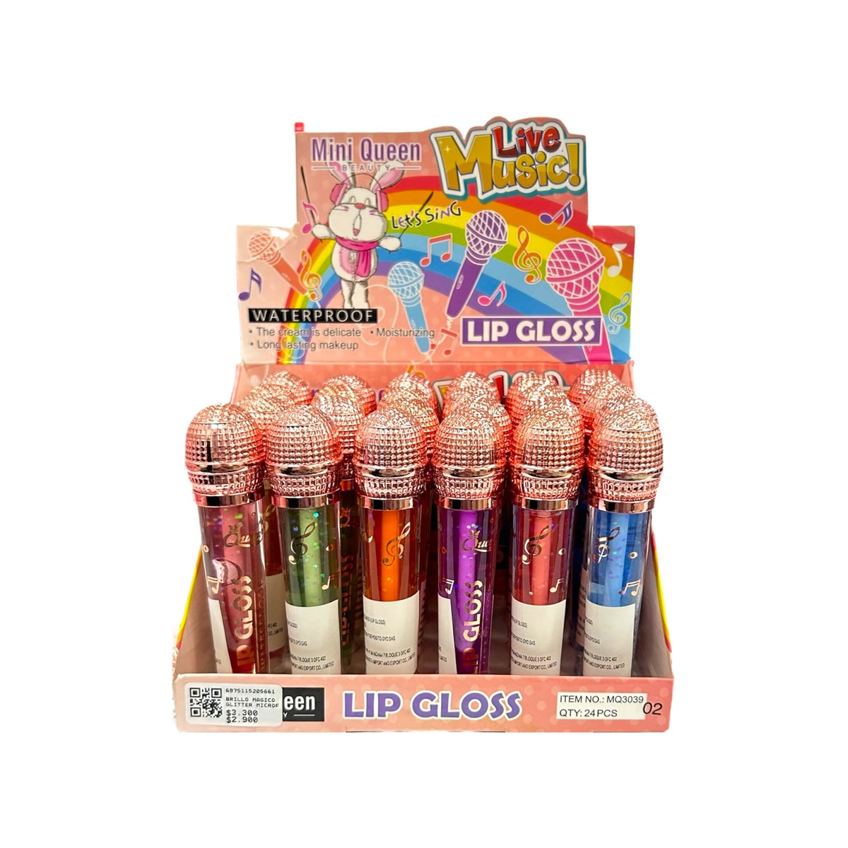 BRILLO MAGICO GLITTER MICROFONO MINI QUEEN