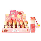 BRILLO GLOSS CATS HYDRA KISS LIP GLAZE GATICO LLAVERO HELLO KITTY PINK KEY