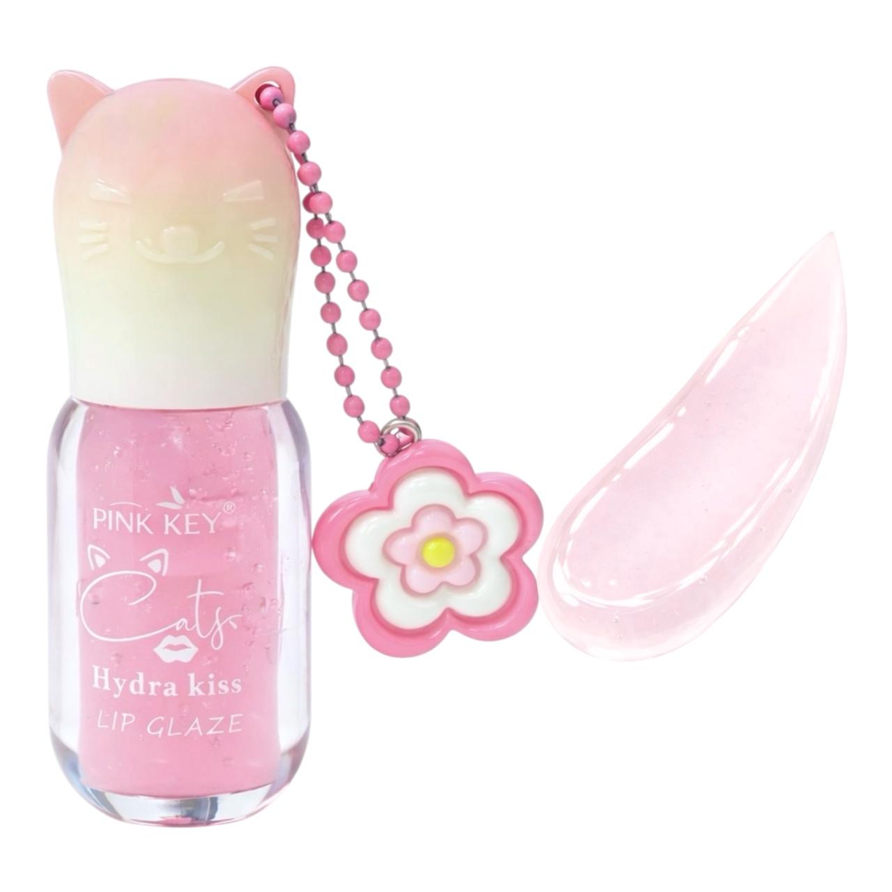 BRILLO GLOSS CATS HYDRA KISS LIP GLAZE GATICO LLAVERO HELLO KITTY PINK KEY