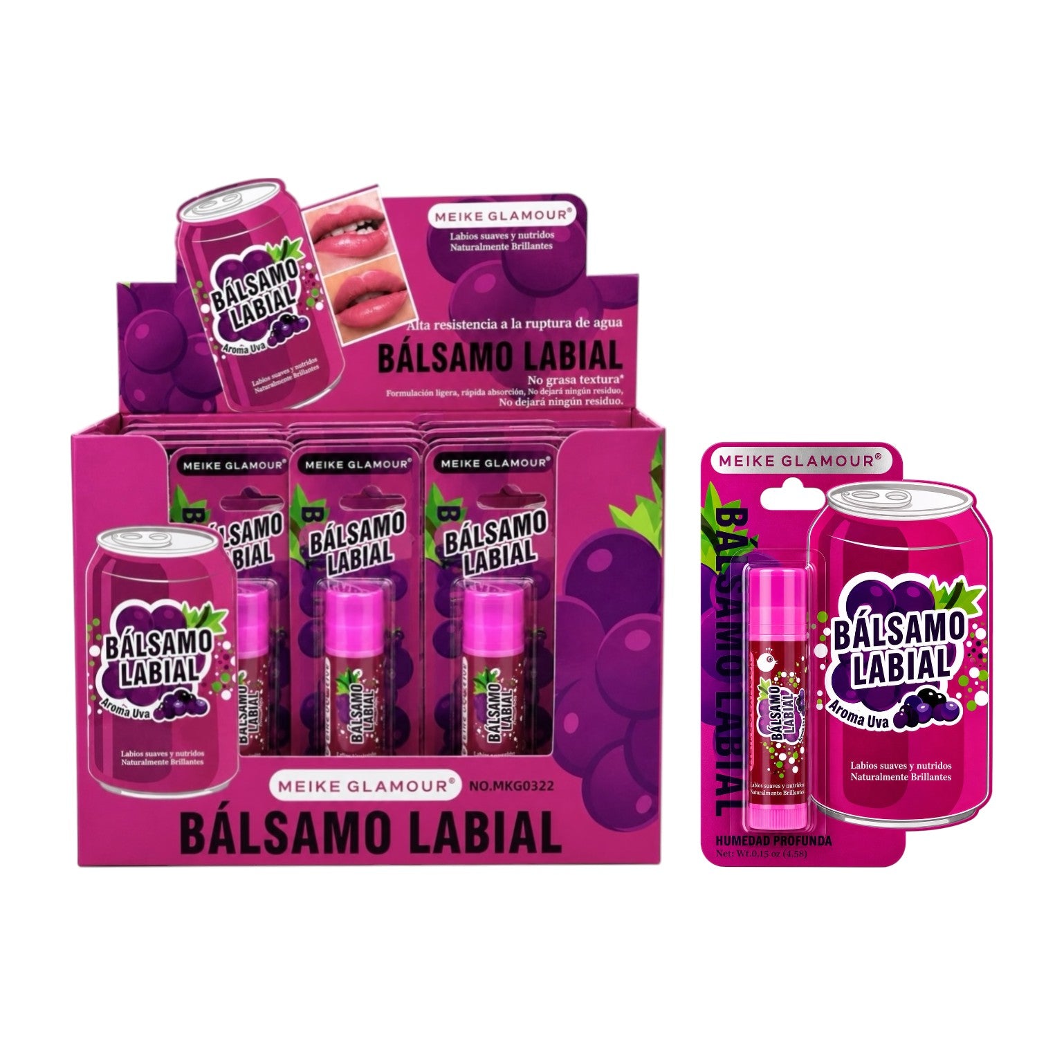 CHAPSTICK MAGICO AROMA UVA 4.5G MEIKE GLAMOUR