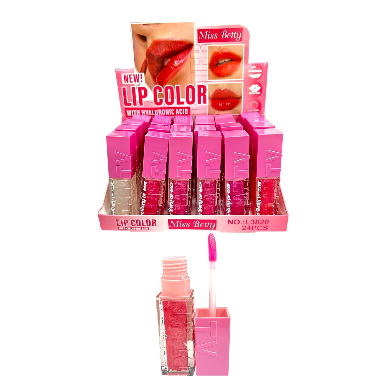 BRILLO GLOSS ESCARCHADO LIP COLOR BEAUTY MISS BETTY