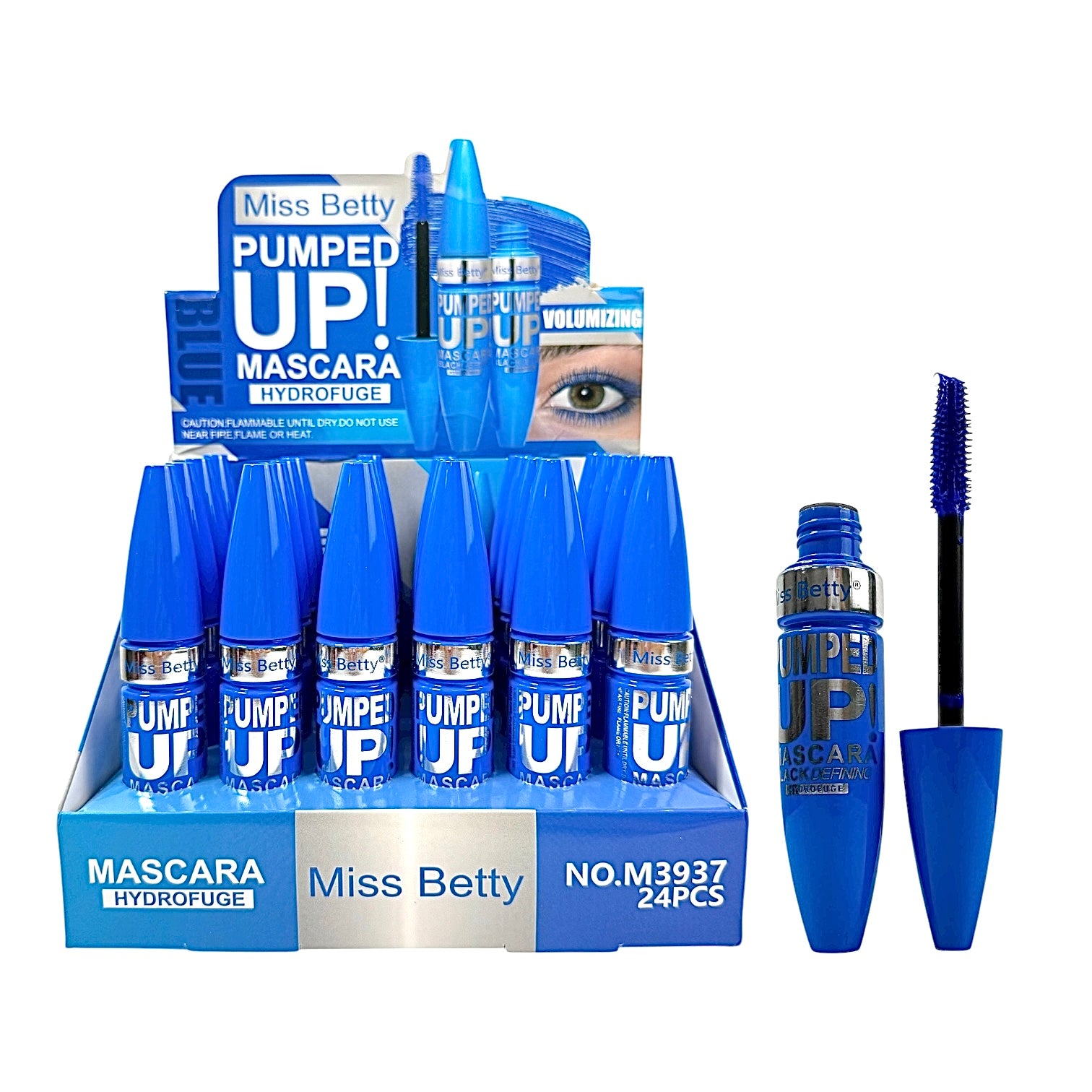 PESTAÑINA AZUL PUMPED UP HIDROFUGE MISS BETTY