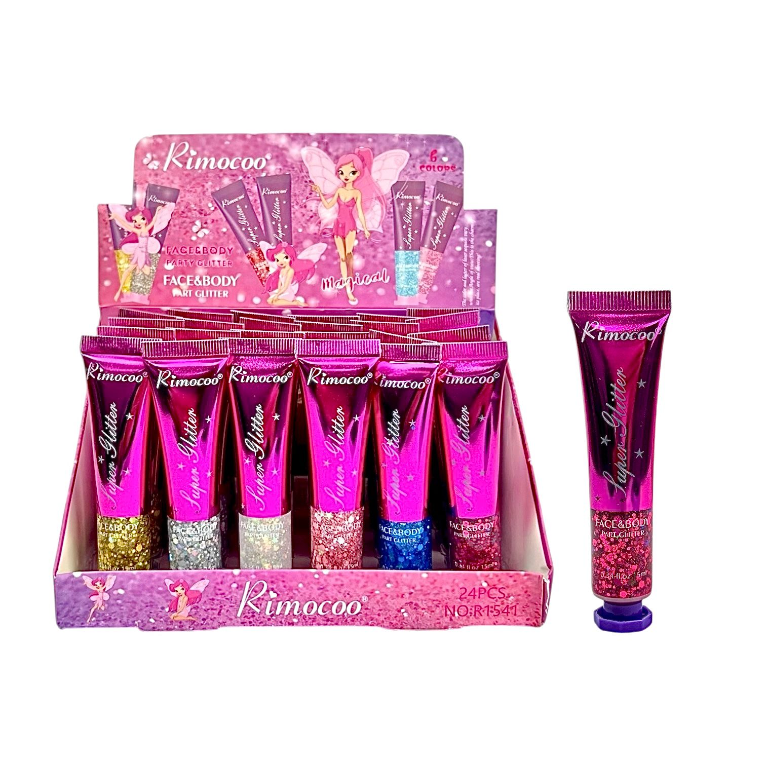 GEL GLITTER INDIVIDUAL CABELLO RIMOCOO