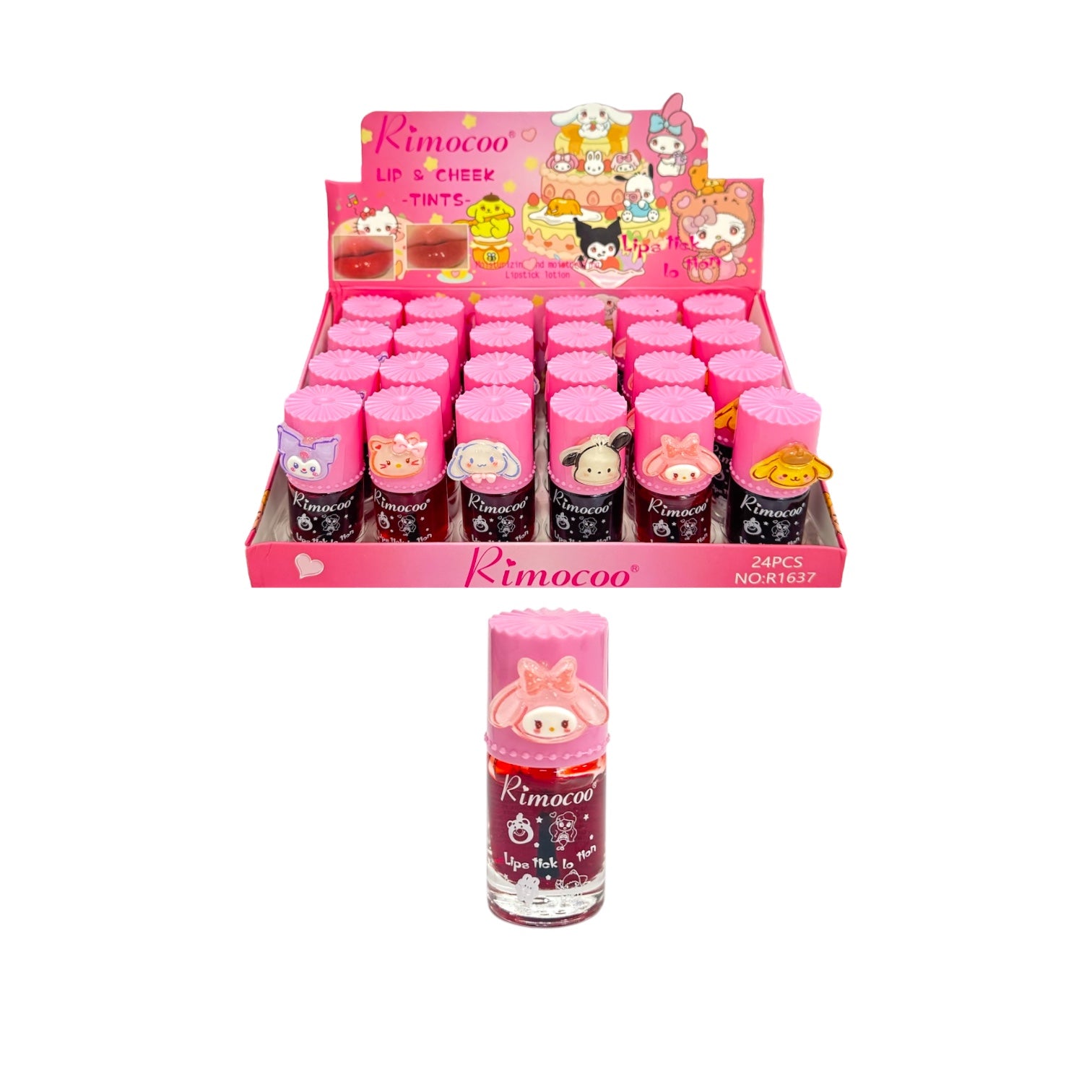 TINTA DE LABIOS REDONDA SANRIO RIMOCOO