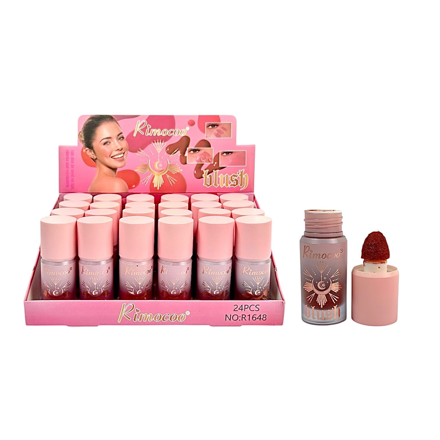 RUBOR LIQUIDO CON APLICADOR LUNA BLUSH RIMOCOO