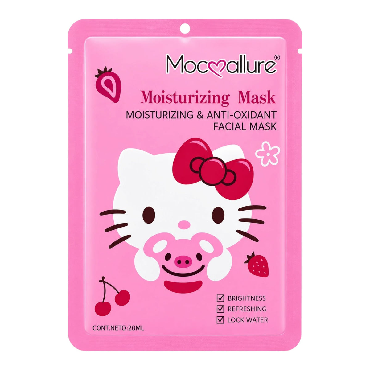 MASCARILLA EN VELO HELLO KITTY OSITO FRESITA MOCALLURE