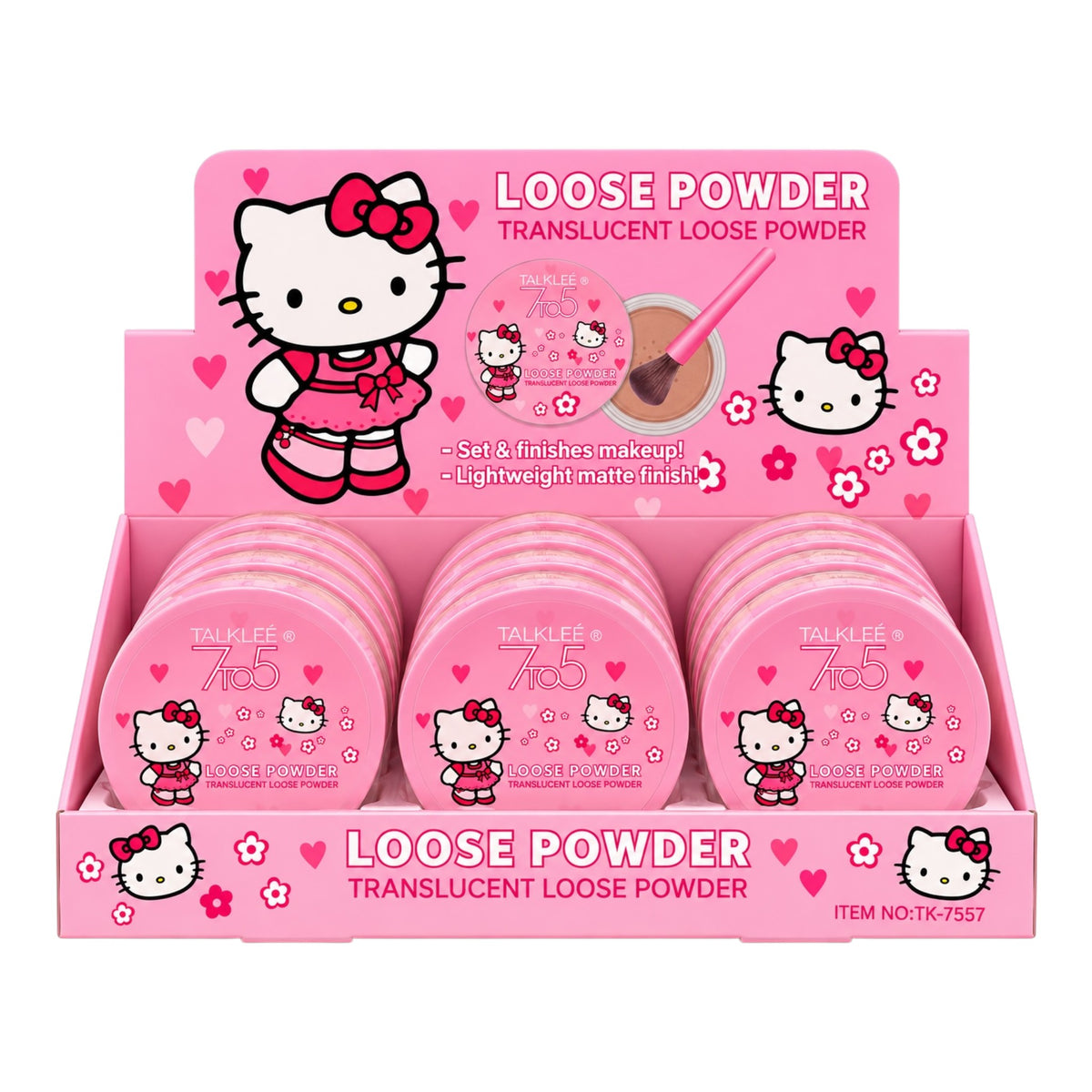 POLVO SUELTO HELLO KITTY FLORECITAS TALKLEE
