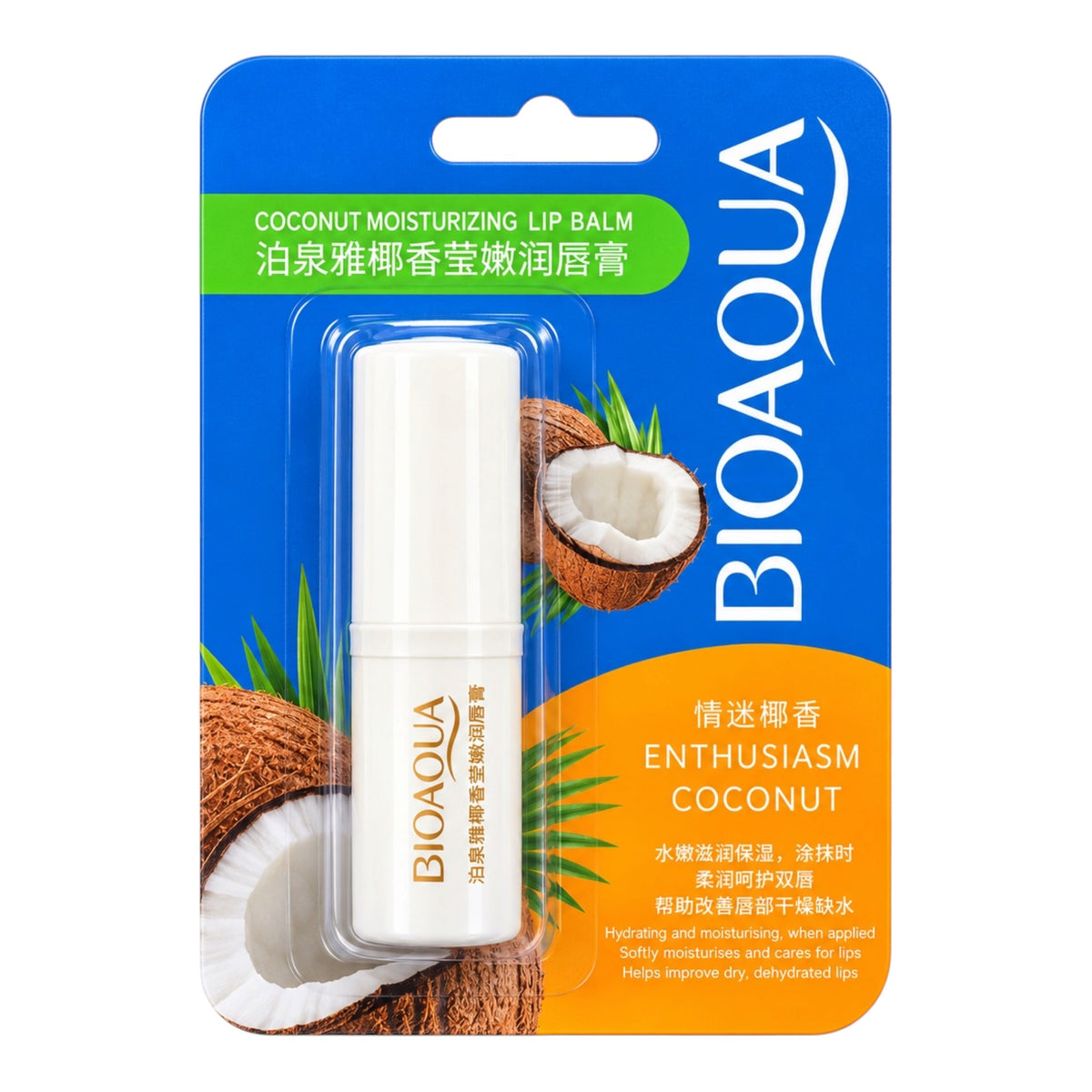 CHAPSTICK HIDRATANTE DE COCO ENTHUSIASM COCONUT BIOAQUA