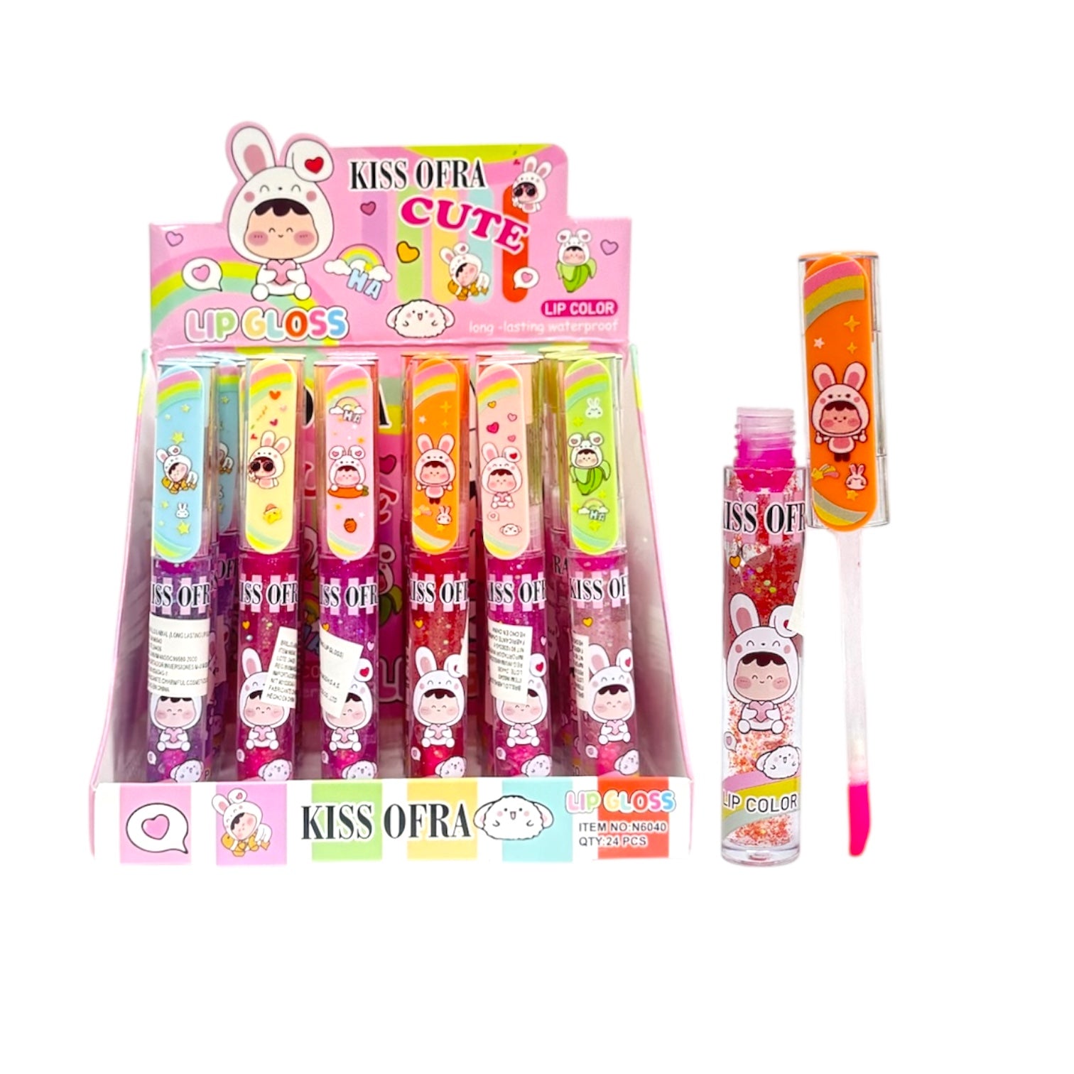 BRILLO MAGICO GLITTER LAPICERO NIÑAS CONEJO KISS OFRA