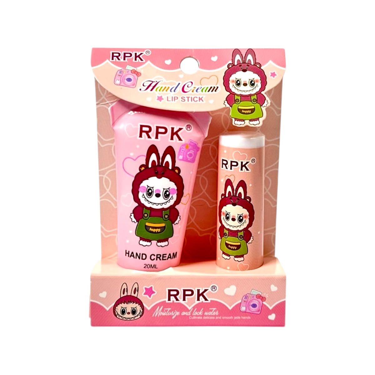 SET CREMA DE MANOS Y CHAPSTICK MAGICO LABUBU RPK