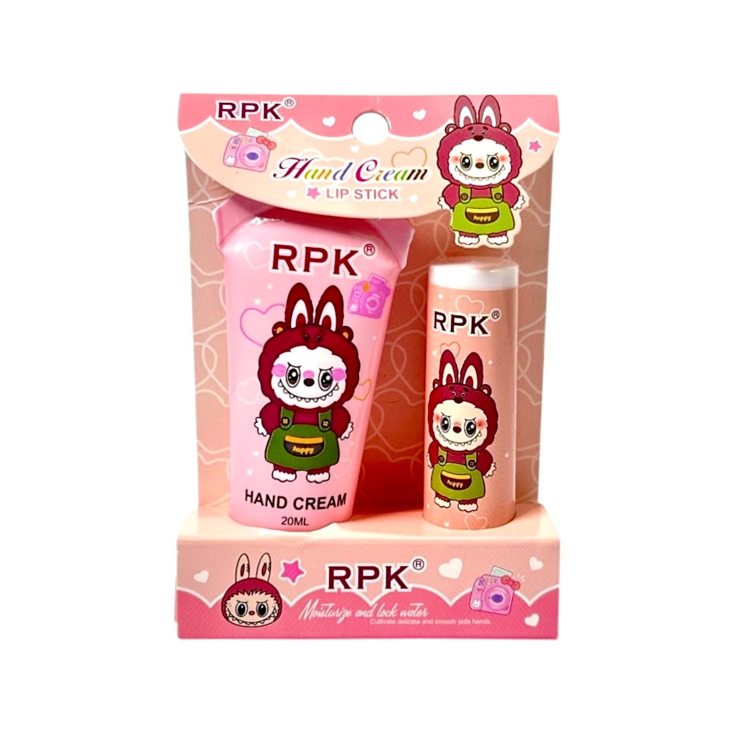 SET CREMA DE MANOS Y CHAPSTICK MAGICO LABUBU RPK