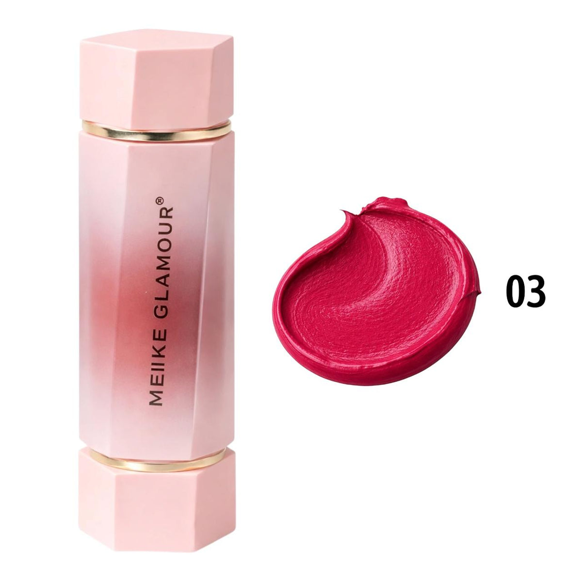 RUBOR Y LABIAL 2EN1 3D MEIKE GLAMOUR