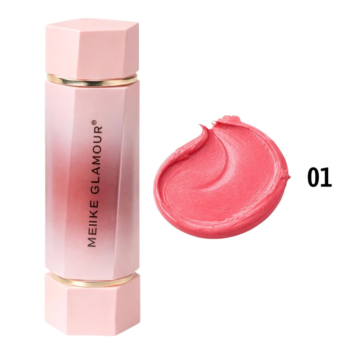 RUBOR Y LABIAL 2EN1 3D MEIKE GLAMOUR