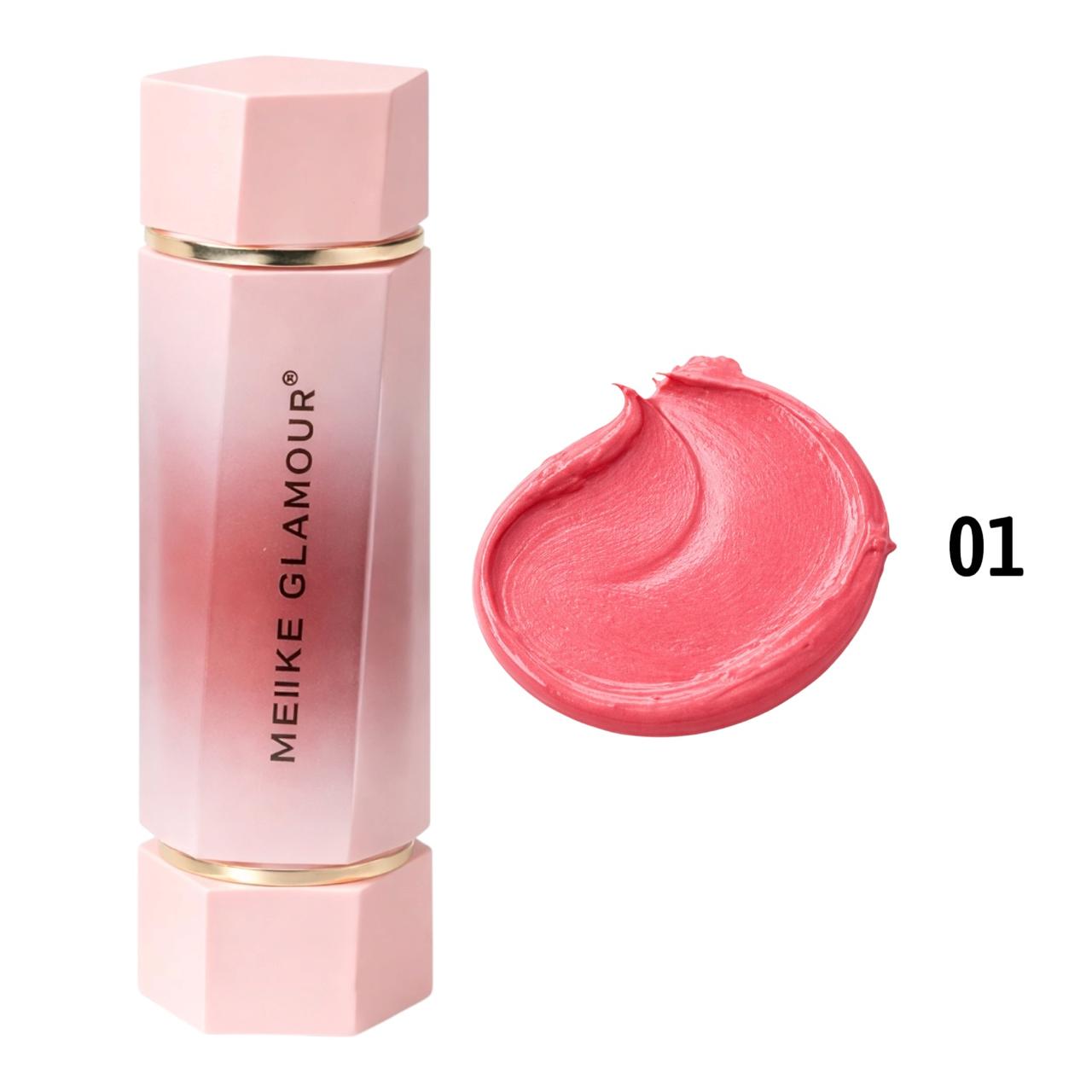 RUBOR Y LABIAL 2EN1 3D MEIKE GLAMOUR