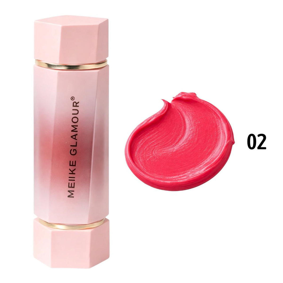 RUBOR Y LABIAL 2EN1 3D MEIKE GLAMOUR