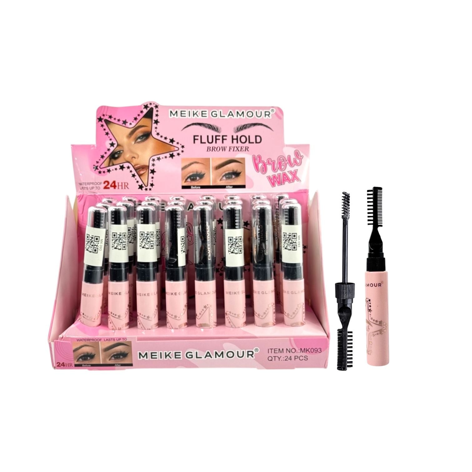 GEL FIJADOR DE CEJAS BROW WAX ESTRELLAS MEIKE GLAMOUR