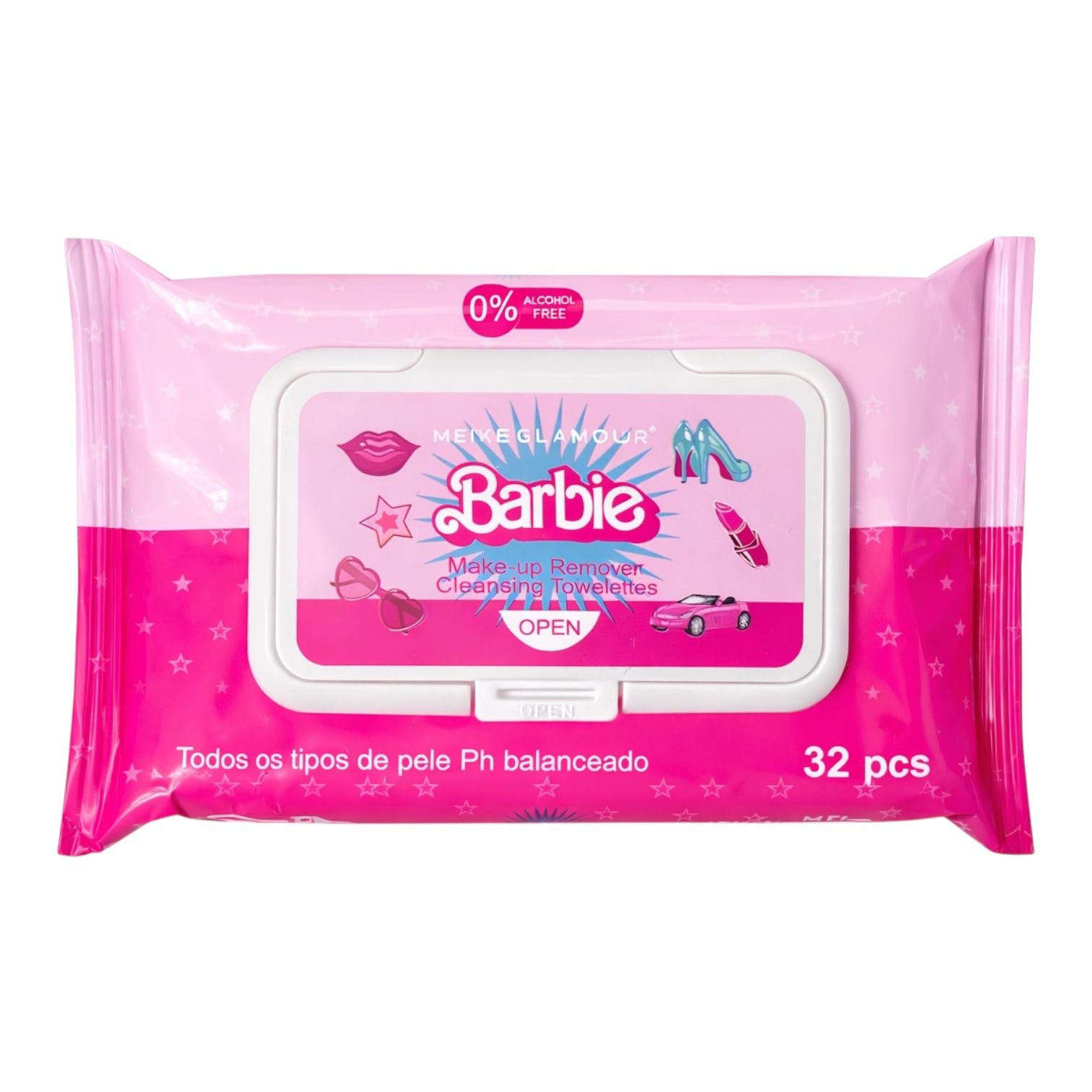 TOALLITAS DESMAQUILLANTES X32 BARBIE MEIKE GLAMOUR