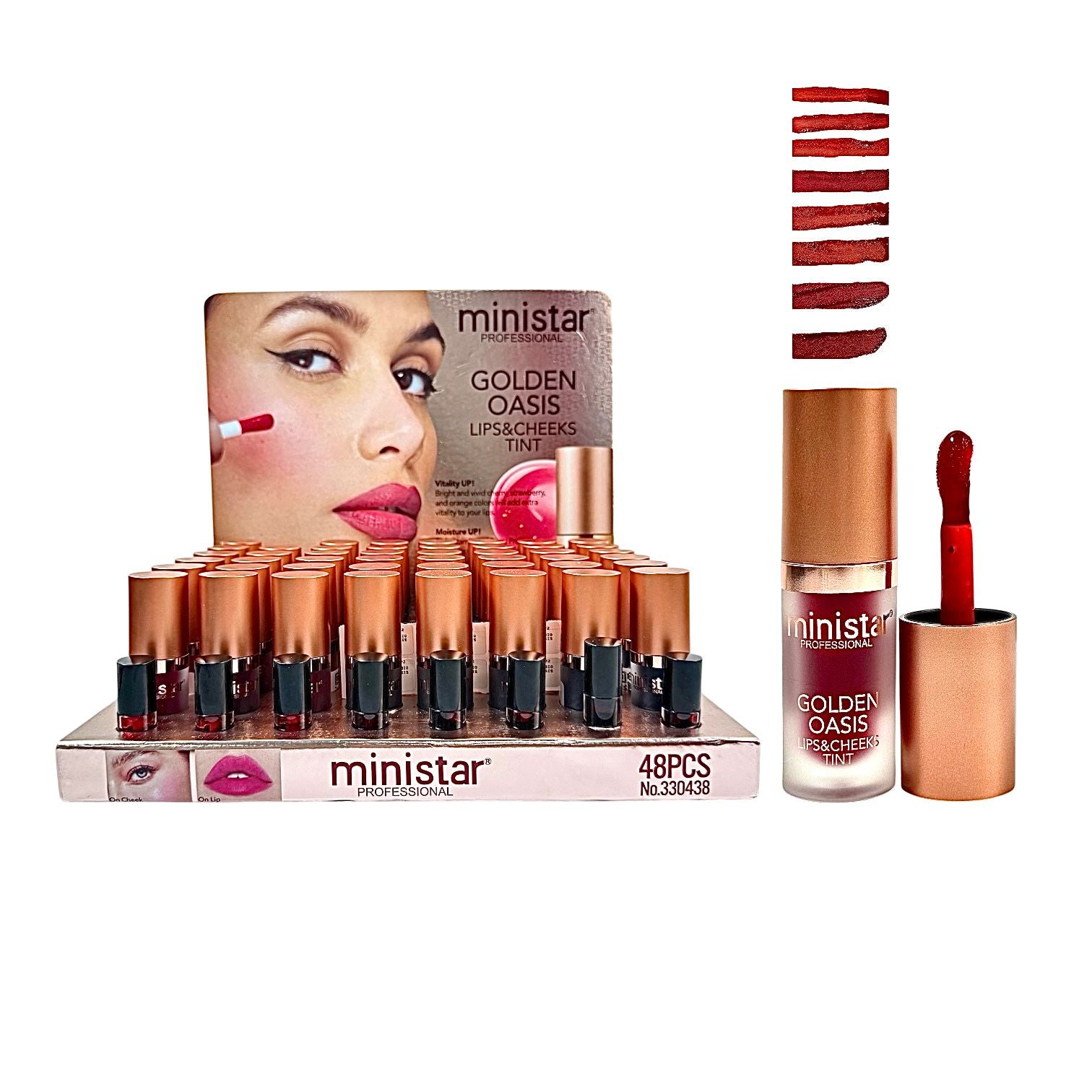 TINTA DE LABIOS GOLDEN OASIS APLICADOR GRUESO MINISTAR