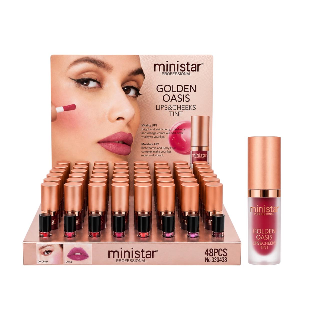 TINTA DE LABIOS GOLDEN OASIS APLICADOR GRUESO MINISTAR