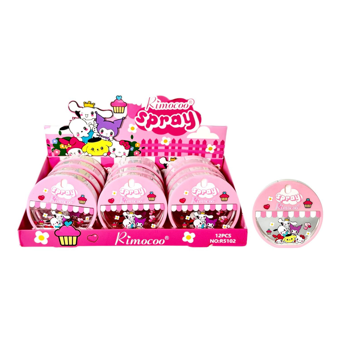 FIJADOR SPRAY DE MAQUILLAJE REDONDO SANRIO RIMOCOO