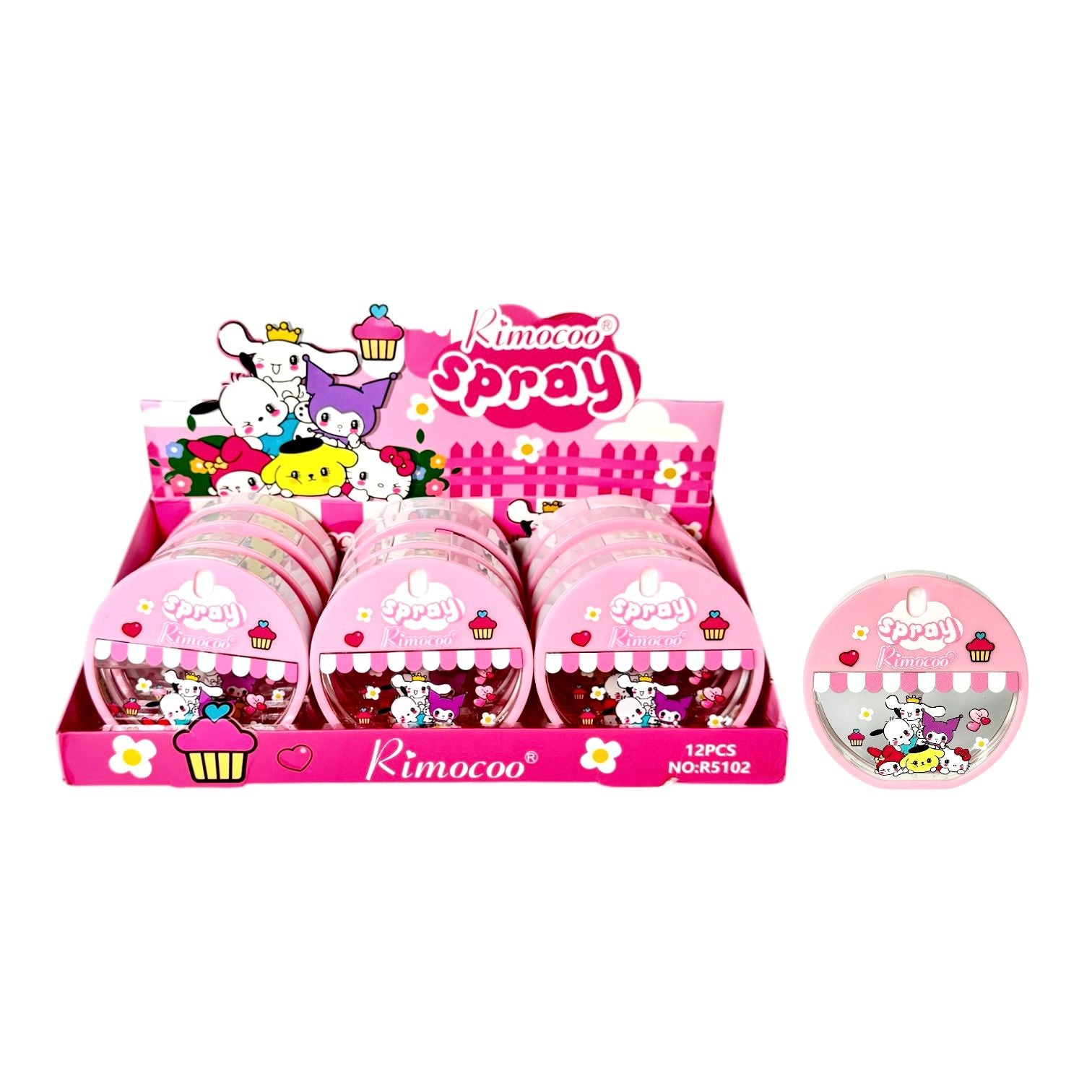 FIJADOR SPRAY DE MAQUILLAJE REDONDO SANRIO RIMOCOO